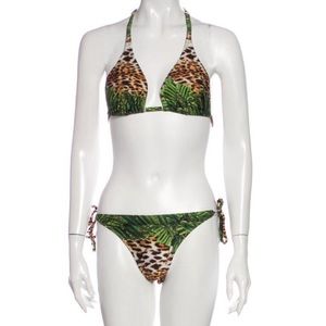 Agua de Coco Chetta Palm Leaf Bikini Set, Large